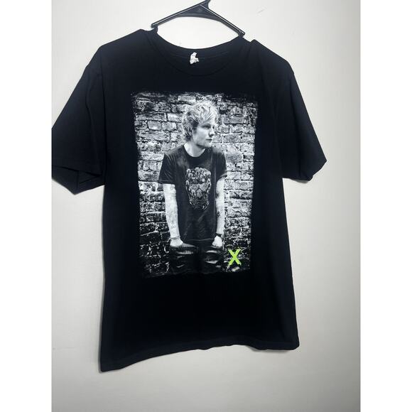 Vintage Ed Sheeran X Tour T-Shirt Large Black Startee Concert Merch Rare Large - Picture 1 of 6